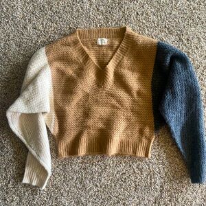 Dry goods color block sweater